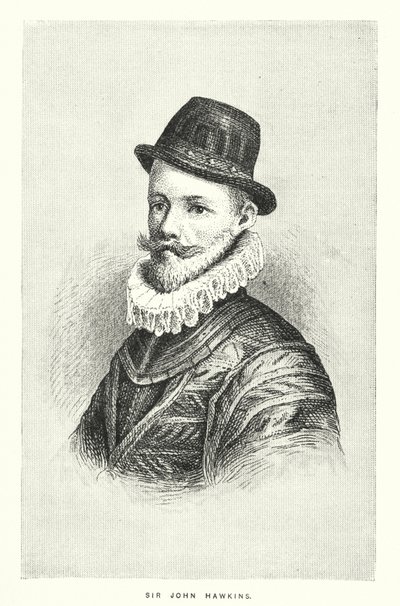 Sir John Hawkins (engraving) by English School