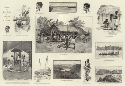 Sketches on the River Congo by English School