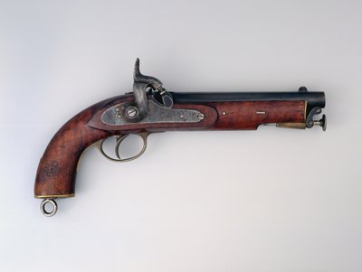 Smoothbore .656 in percussion pistol, 1873 by English School