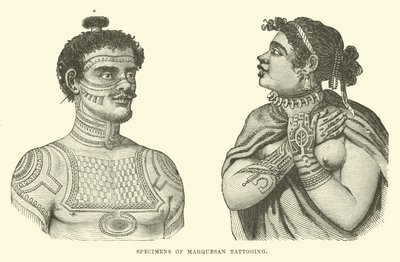 Specimens of Marquesan Tattooing by English School