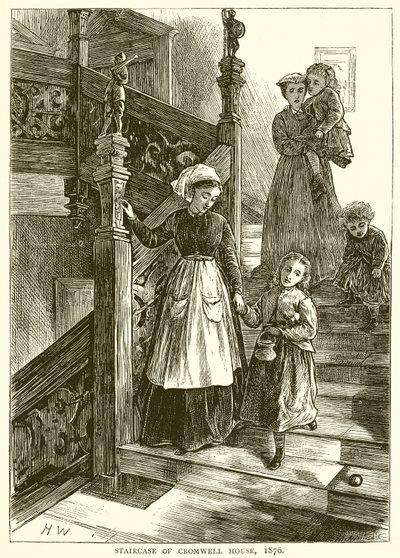 Staircase of Cromwell House, 1876 by English School