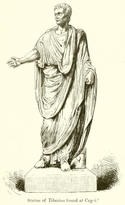 Statue of Tiberius Found at Capri by English School