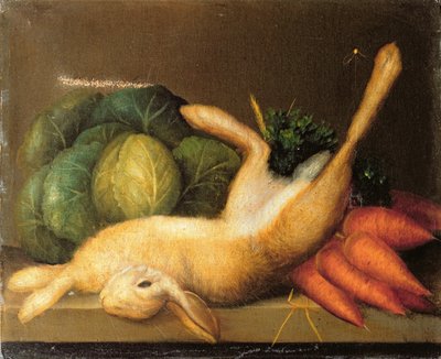 Still life of a hare by English School