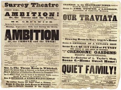 Surrey Theatre Playbill by English School