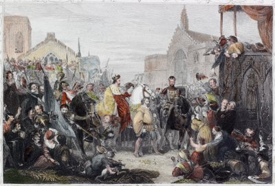 The Black Prince Entering London by English School