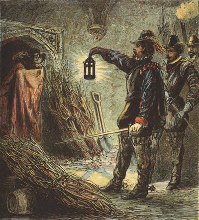 The Capture of Guy Fawkes by English School