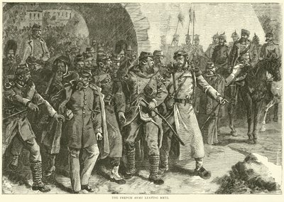 The French Army leaving Metz by English School