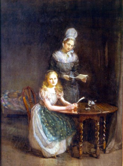 The Governess, c.1860 by English School