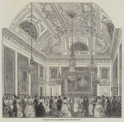 The Grand Saloon at Devonshire House by English School