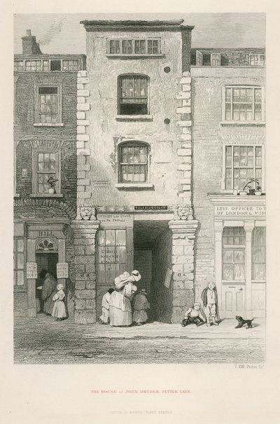 The House of John Dryden, Fetter Lane by English School