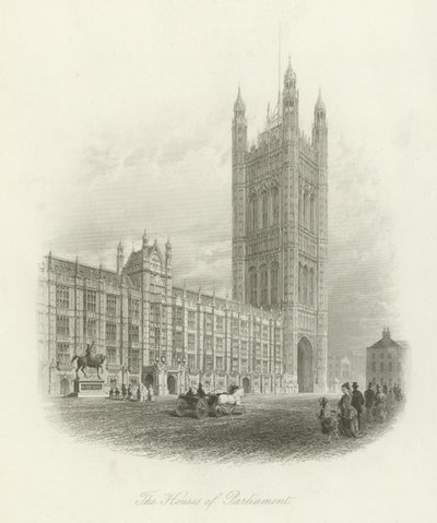 The Houses of Parliament by English School