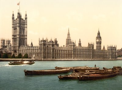 The Houses of Parliament, London by English School