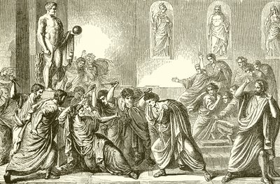 The Murder of Julius Caesar by English School