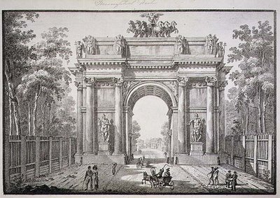 The Narva Gates, St. Petersburg by English School
