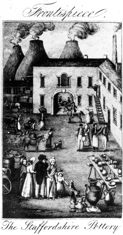 The Staffordshire Pottery, 1827 by English School