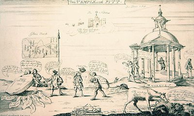 The Temple and Pitt by English School
