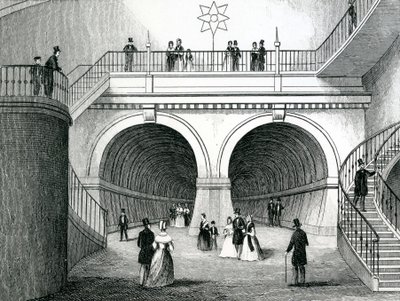 The Thames Tunnel by English School
