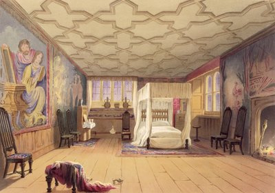 The White Room, Cotehele House, c.1830-40 by English School
