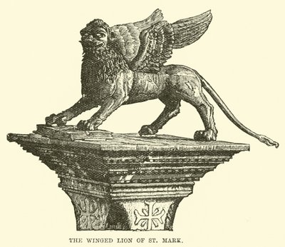 The Winged Lion of St Mark by English School