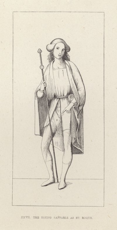 The Young Raphael as St Roque by English School