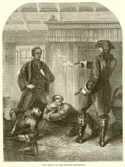 The Arrest of Lord Edward Fitzgerald by English School