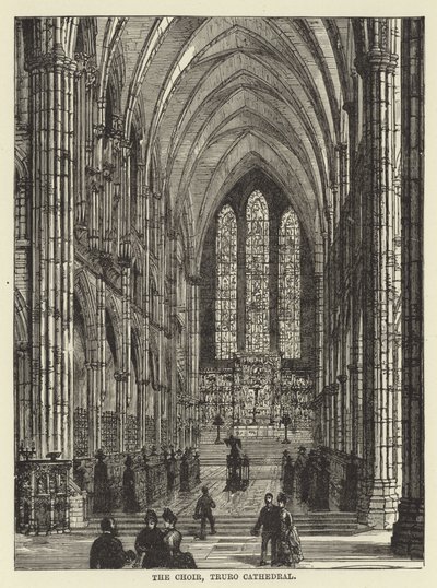 The choir, Truro Cathedral by English School