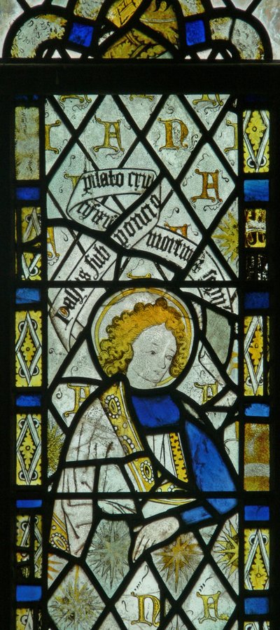 The east window depicting St John by English School