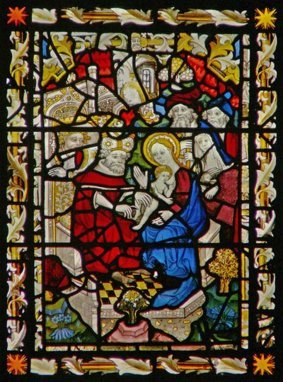 The east window depicting the Circumcision by English School