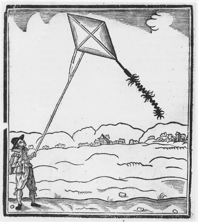 The fiery drake or kite by English School