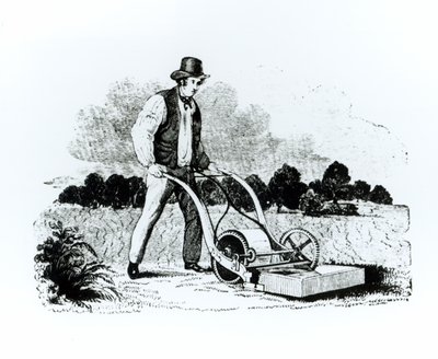 The first lawnmower by English School