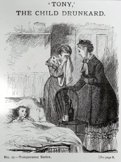 Tony, the Child Drunkard, c.1860 by English School