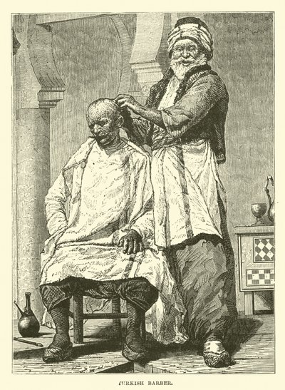 Turkish barber by English School