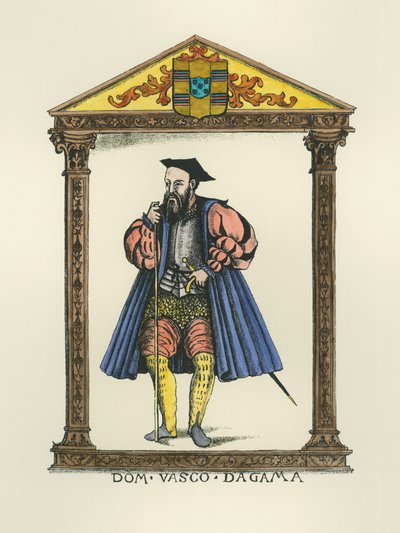 Vasco da Gama (engraving) by English School