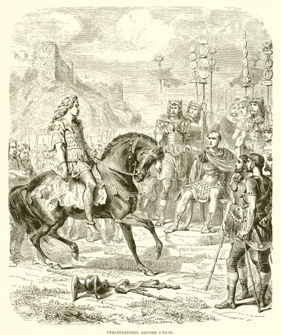 Vercingetorix before Caesar by English School