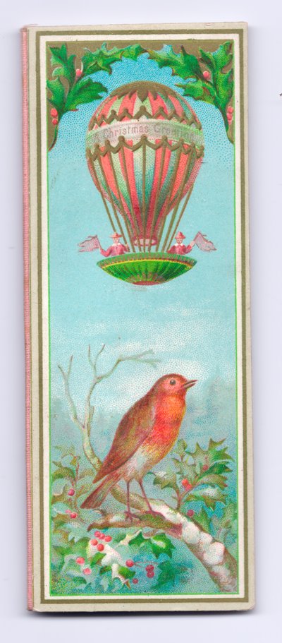 Victorian Christmas Card by English School