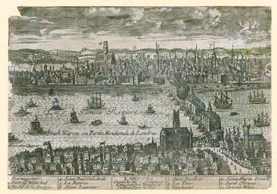 View of London by English School