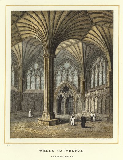 Wells Cathedral, Chapter House by English School