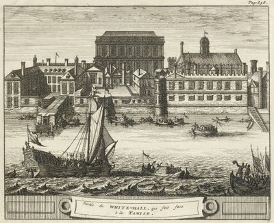 Whitehall, Westminster, London, UK (engraving) by English School