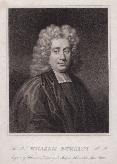 William Burkitt, English clergyman and writer by English School