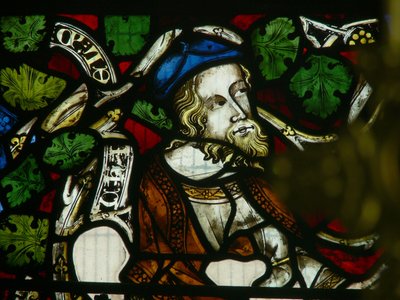 Window depicting Ezekiel by English School