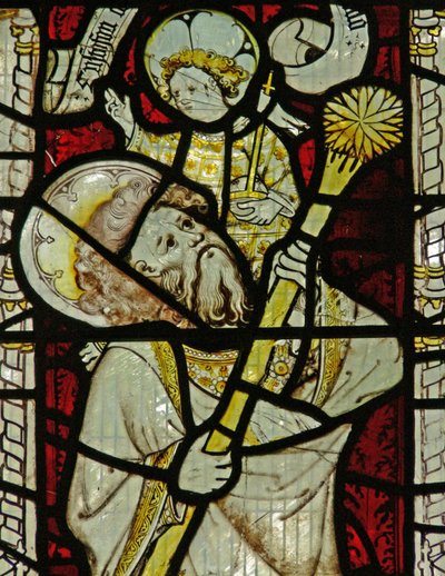 Window Ew depicting St Christopher by English School