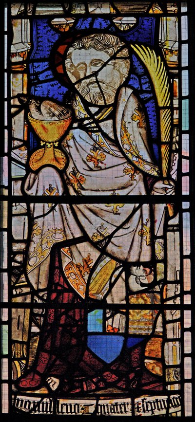 Window Ew depicting St John by English School