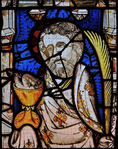 Window Ew depicting St John by English School