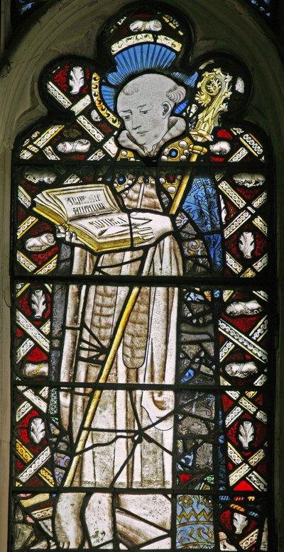 Window depicting St John of Bridlington by English School