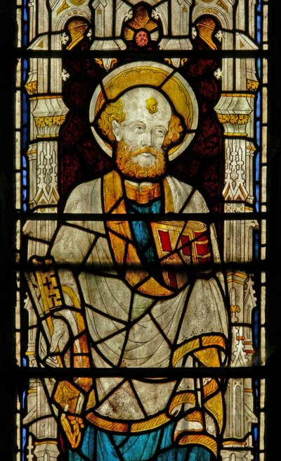 Window depicting St Peter by English School