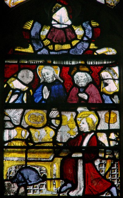 Window depicting the Cana Marriage by English School