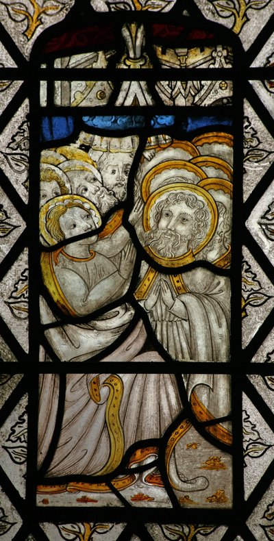 Window depicting Pentecost by English School