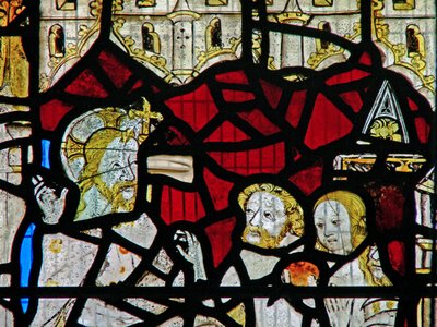 Window Ww depicting the Harrowing of Hell by English School