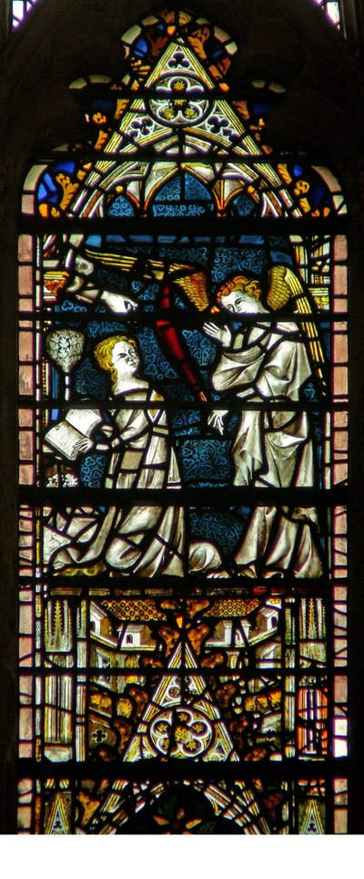 Window depicting the Annunciation by English School