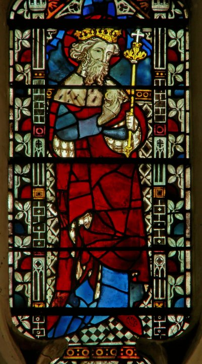 Window depicting Edward the Confessor by English School